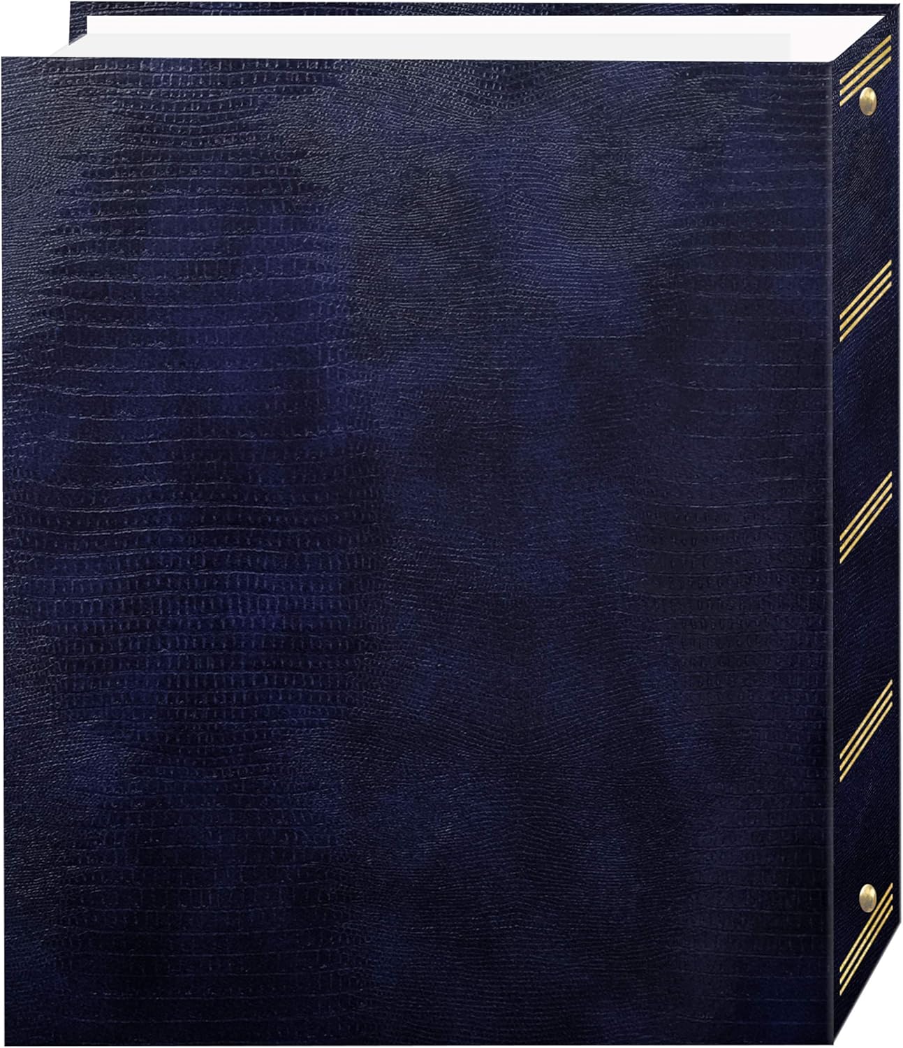 Pioneer Photo Albums Magnetic Self-Stick 3-Ring Photo Album 100 Pages (50 Sheets), Navy Blue