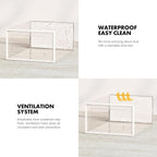 SEE SPRING 12 Pack Shoe Storage Box, Clear Plastic Stackable Shoe Organizer for Closet, Space Saving Foldable Shoe Rack Sneaker Container Bin Holder