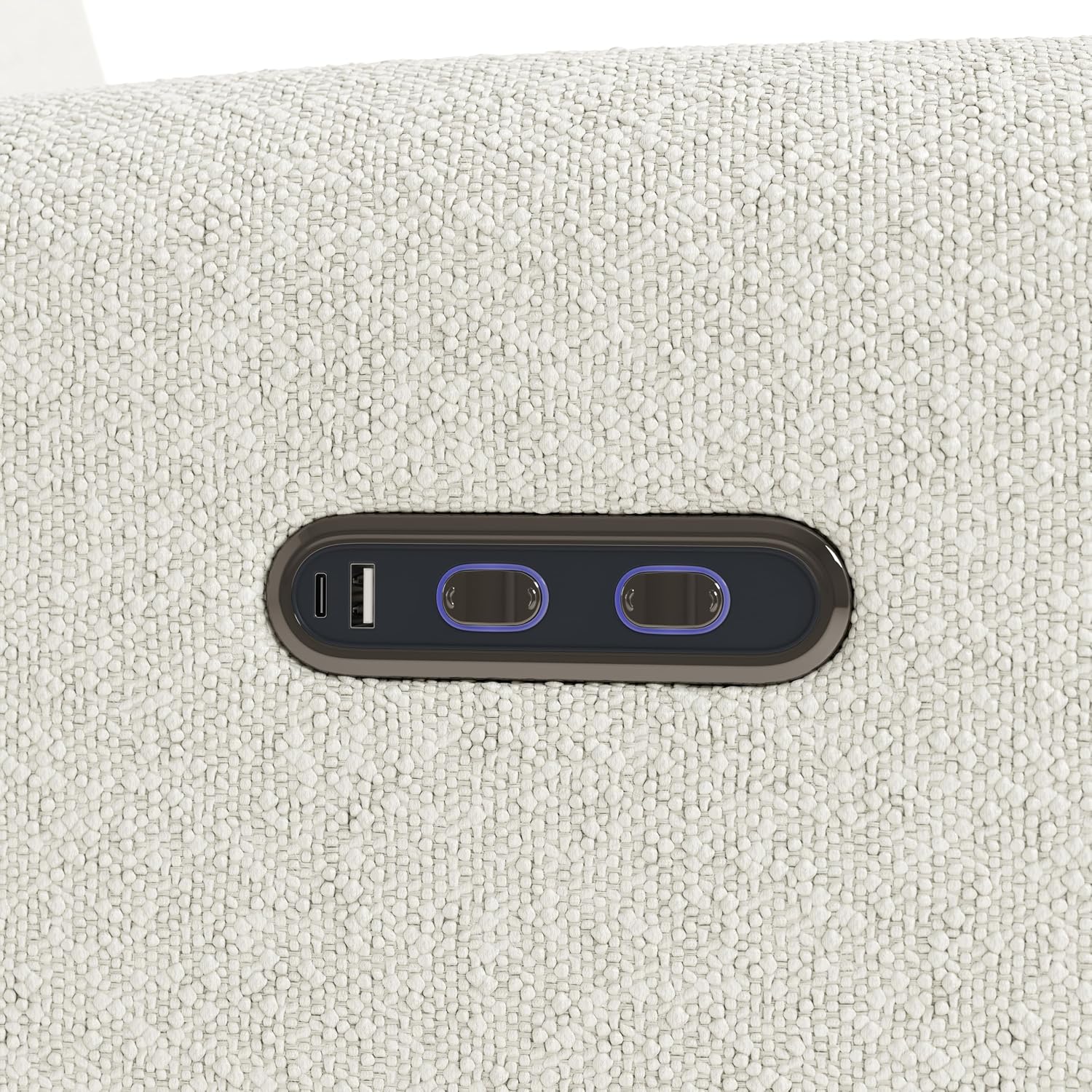 Graco Bellwood Power Recliner Swivel Glider (Ivory Boucle) – Electronic Power Recliner for Nursery, Includes Dual-USB Charging Port for USB-A & USB-C, Glider Rocking Chair with Full Recline
