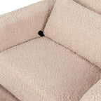 Babyletto Sigi Manual Recliner and Swivel Glider in Chai Shearling, Greenguard Gold and CertiPUR-US Certified