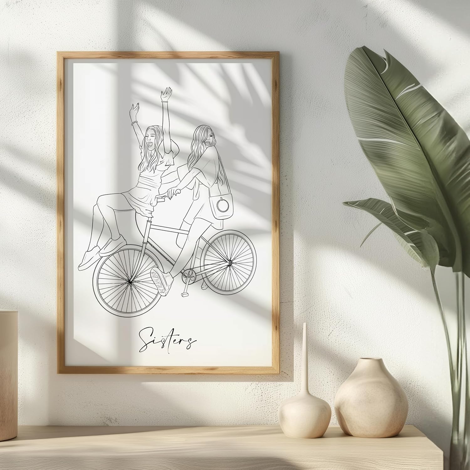 NudoHome Personalized Custom Line Portrait – Minimalist Hand-Drawn Illustration from Your Photo | Gift for Mother’s Day, Father’s Day, Birthdays, and Christmas, gift