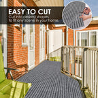 koloko 2ft x 6ft Runner Rug Non-Slip Outdoor Indoor Carpet Runner Custom Size Floor Runners Area Rugs Mat with Rubber Backing for Hallway Entryway Balcony Patio Kitchen Garage Stair Laundry