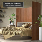 6 ft. Tall Bamboo Wave Screen - Triple Espresso