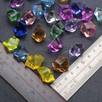 90PCS Multicolored Acrylic Fake Crushed Ice Rocks, Fake Diamonds Gems Plastic Ice Cubes for Crafts, Wedding Centerpieces, Vase Fillers, Home Decor, Table Scatter, Party Decorations