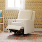 Babyletto Sigi Electronic Power Recliner and Glider with USB Port in Performance Cream Eco-Weave, Water Repellent & Stain Resistant, Greenguard Gold and CertiPUR-US Certified