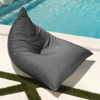 Jaxx Twist Outdoor Bean Bag Chair, Charcoal Sunbrella