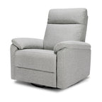Suzy Glider Recliner Nursery Chair - Glider Rocking Chair for Nursery and Living Room - GREENGUARD Gold, FSC & Certi-PUR US Certified - 360° Swivel Rocker Recliner Chair (Frost Grey)