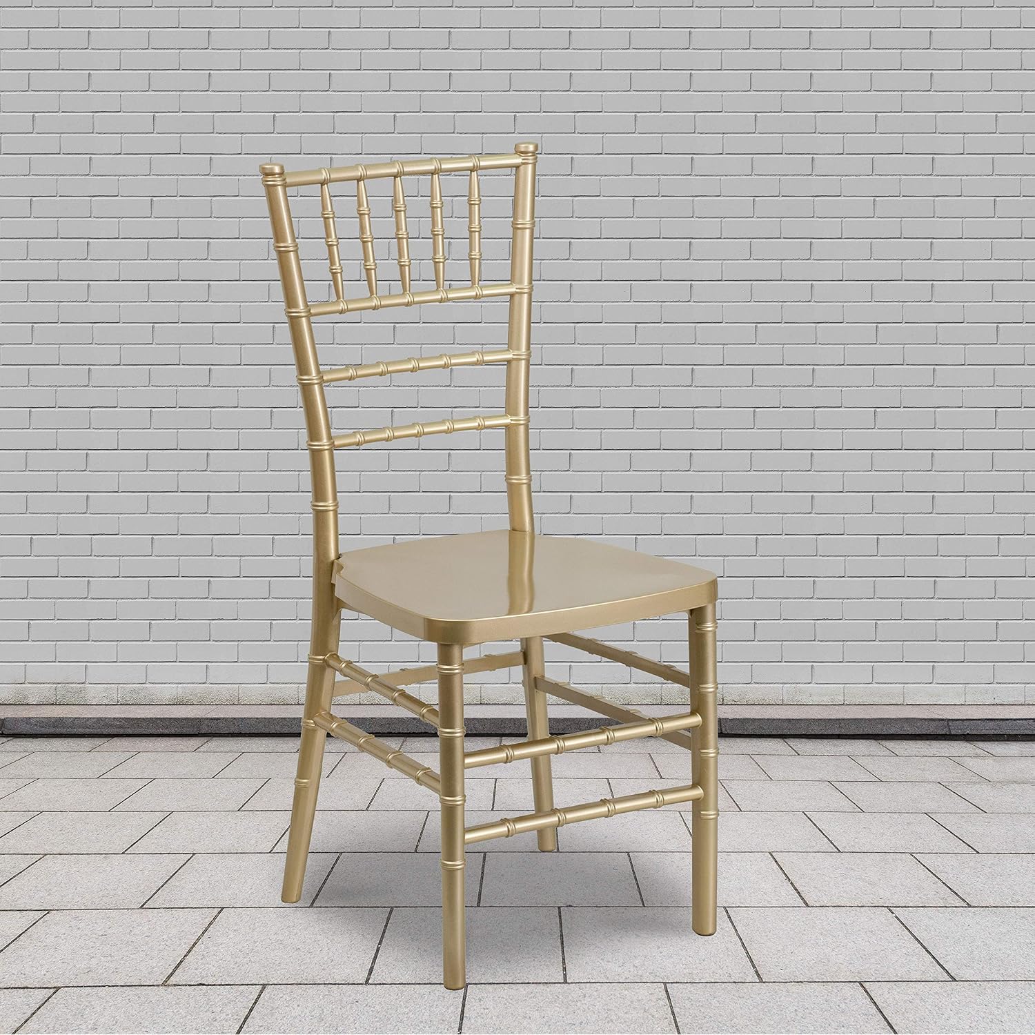 Flash Furniture Hercules Premium Series Chiavari Chairs for Formal Events and Banquets, Commercial/Residential All-Occasion Chairs, Set of 2, Gold