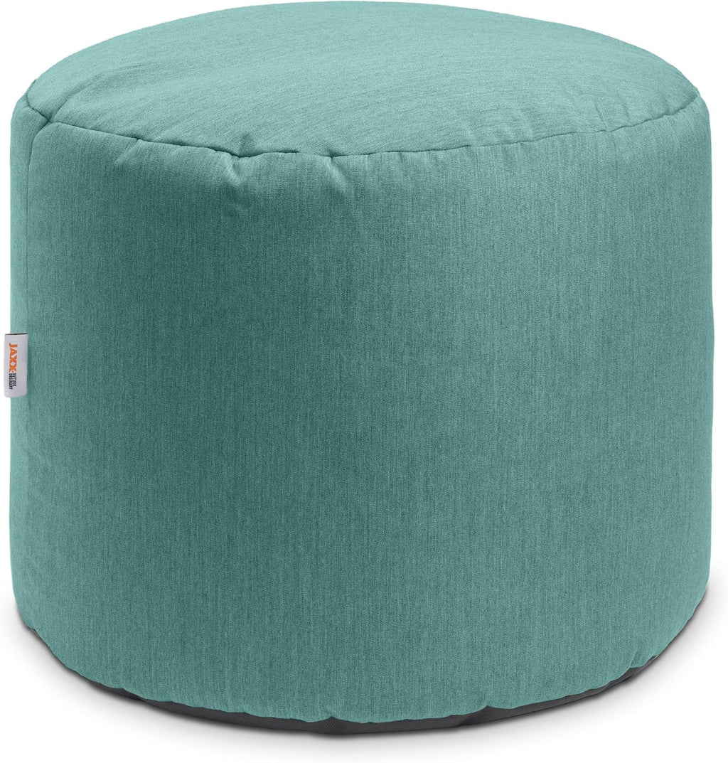 Jaxx Spring Indoor/Outdoor Bean Bag Pouf Ottoman, Sunbrella Breeze