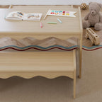 Storkcraft Casablanca Montessori Indoor Kids Table & Bench Set – Premium Kids Activity Table and Bench Set, Toddler Furniture for Crafts and Snack Time, Durable & Easy-to-Clean Surface (Driftwood)