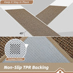BEQHAUSE 2x3 Entryway Rug Indoor Door Mat Non-Slip Washable, Hallway Rugs Absorbent & Stain Resistant Hall Carpet Runner Rugs for Entryway, Front Door Floor Mats Laundry Room Rugs for Entry, Taupe