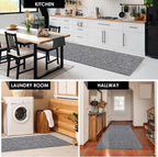 koloko 2ft x 6ft Runner Rug Non-Slip Outdoor Indoor Carpet Runner Custom Size Floor Runners Area Rugs Mat with Rubber Backing for Hallway Entryway Balcony Patio Kitchen Garage Stair Laundry