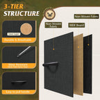 WLIVE Black Tall Dresser for Bedroom, 6 Drawer Dressers & Chests of Drawers, Fabric Dresser for Closet, Living Room, Night Stand with Metal Frame, Storage Tower with Fabric Bins, Wood Top