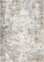 UERMEI 8x10 Area Rug Living Room Rugs - Washable Neutral Modern Abstract Soft Thin Large Rug Indoor Floor Non Slip Rug Carpet for Bedroom Under Dining Table Home Office Decor - Brown Grey