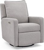 babyGap Harlowe Power Recliner with USB-A & Charging Port by Delta Children - Greenguard Gold Certified – Stain-Resistant Performance Fabric is Oeko-TEX Standard 100 Certified, Ash