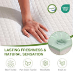 EGOHOME Full Size Memory Foam Mattress, 8 Inch Bed Mattress in A Box with Cooling Green Tea Gel, Pressure Relief with Medium Firm Support, CertiPUR-US Certified, 75''L x 54''W, ‎37.3 pounds White