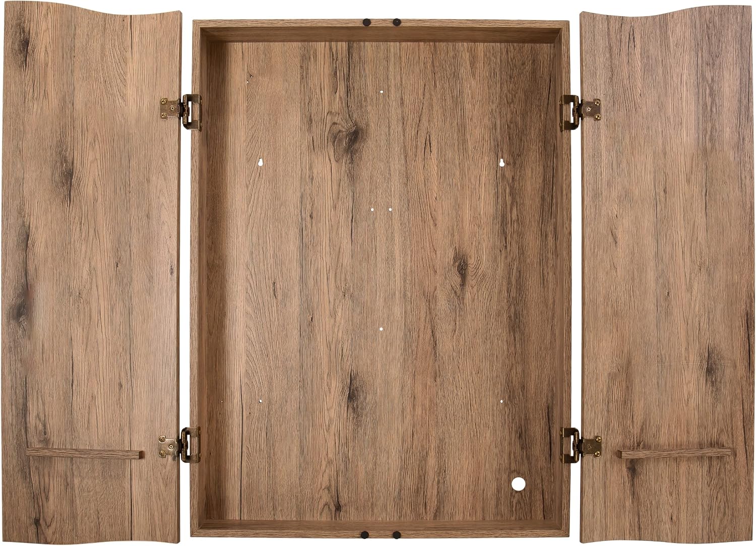 DMI Sports Tan CricketPro Dartboard Cabinet | Designed for Arachnid 15.5” CricketPro 900, 800, 750, 650 Electronic Dartboards | Does Not Include Dartboard