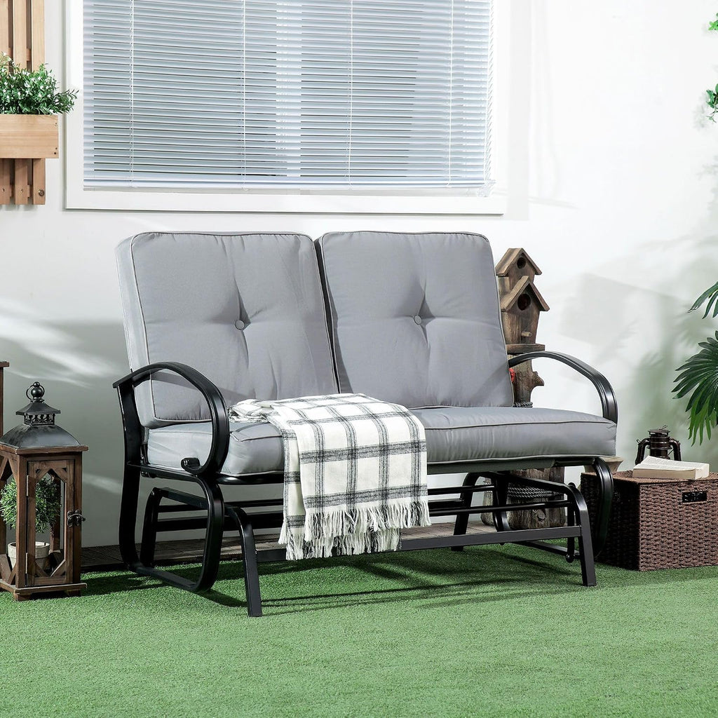 2-Seat Outdoor Glider Bench -