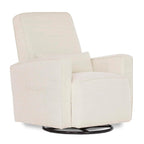 Evolur Holland Upholstered Plush Seating Glider Swivel, Glider Chair for Nursery in Thunder, Modern Nursery Glider, Tool-Free Assembly, Easy to Clean, Environmentally Conscious Glider