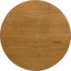 Furniture of America Lestara Modern Solid Wood 20-inch Round End Tables Set of 2 with Cone-Shaped Pedestal Base, Living Room Furniture for Small Space, Home Office, Walnut