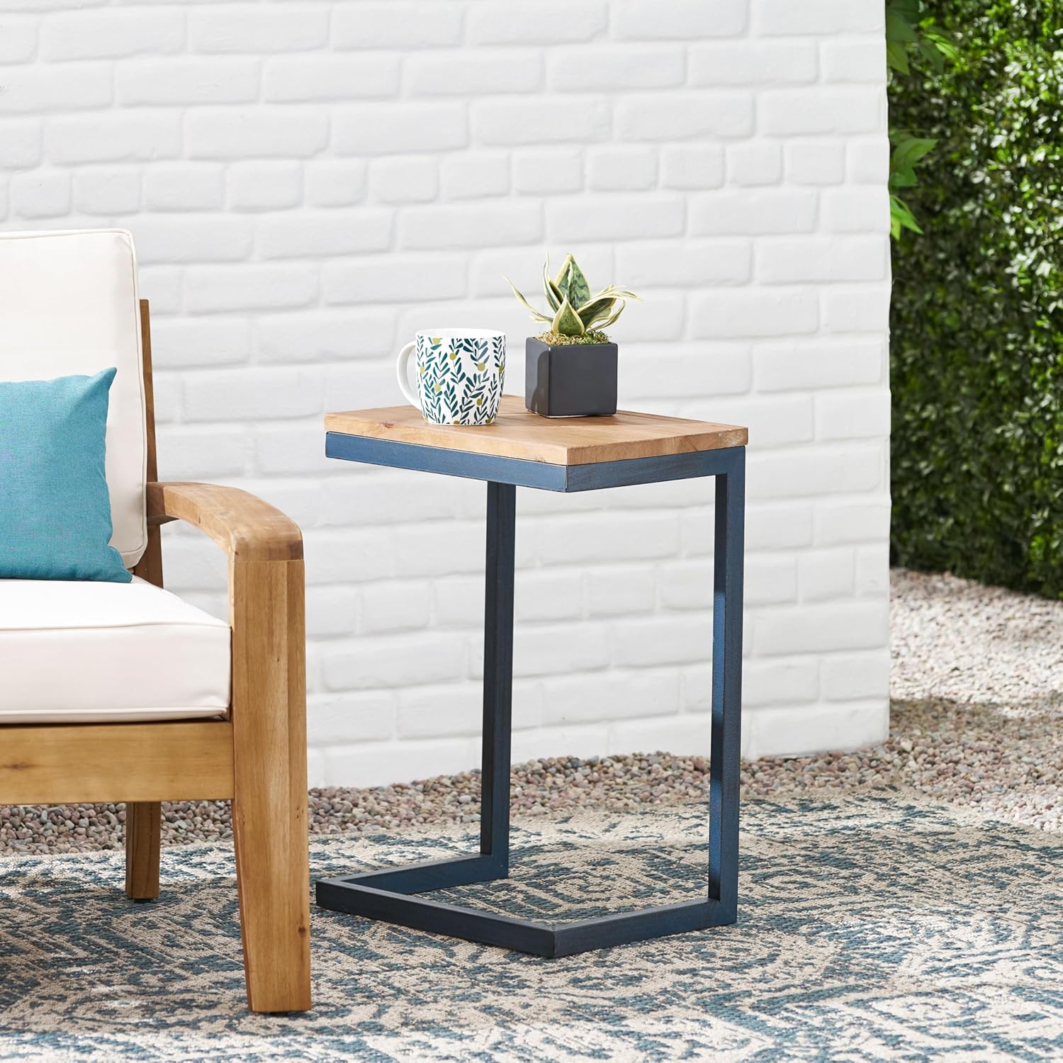 Medium Accent Table Compact Design Side Table with Easy Assembly and Durable Construction