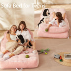 30" Kids Convertible Futon Sofa Bed,Foldable Sleeper Chair, Odorless & No Assembly,Space-Saving for Children's Room