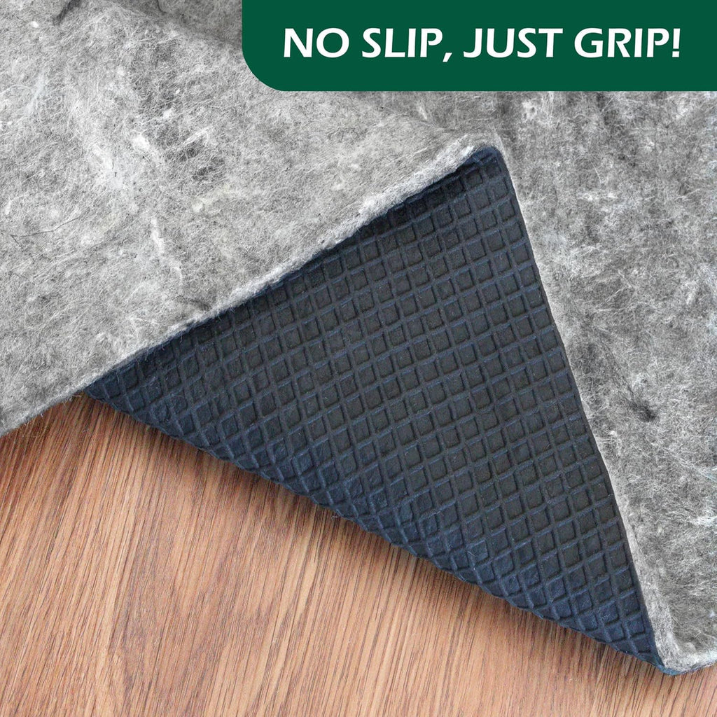 GATORGRIP Extreme Non-Slip Rug Pad, 2x4, 0.25 inch, Thick Felt Cushion with Real Rubber Tread, Made in the USA, Great for Wood, Stone, Porcelain and Ceramic Tile, or Laminate