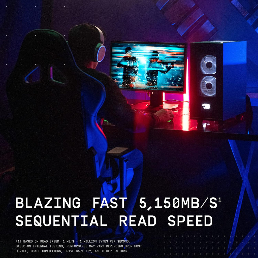 WD_BLACK 2TB SN770 NVMe Internal Gaming SSD Solid State Drive - Gen4 PCIe, M.2 2280, Up to 5,150 MB/s - WDS200T3X0E - [Previous Generation]