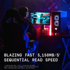 WD_BLACK 2TB SN770 NVMe Internal Gaming SSD Solid State Drive - Gen4 PCIe, M.2 2280, Up to 5,150 MB/s - WDS200T3X0E - [Previous Generation]