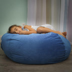 Stuffed Animal Storage Bean Bag Chair - Kids & Teens Bean Bag Chairs - Stuffed Animal Holder