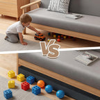 Under Couch Blocker, Couch Gap Filler - Cuttable, No-Residue, Toy Blockers for Under Furniture, Under Bed Blocker for Pets (1.2” H, 5 Pack, 80” Total)