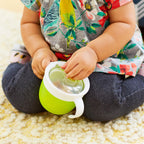 Munchkin Snack Catcher Toddler Snack Cups, No Spil, 2 Pack Containers, Blue/Green