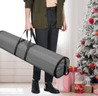 ProPik Wrapping Paper Storage Bag | Gift Wrap Holder Organizer | 2 Pack Store Up to 48 Rolls 40 Inch Long | Heavy Duty 600D Oxford Material Holiday Container | Top & side handles (Gray)