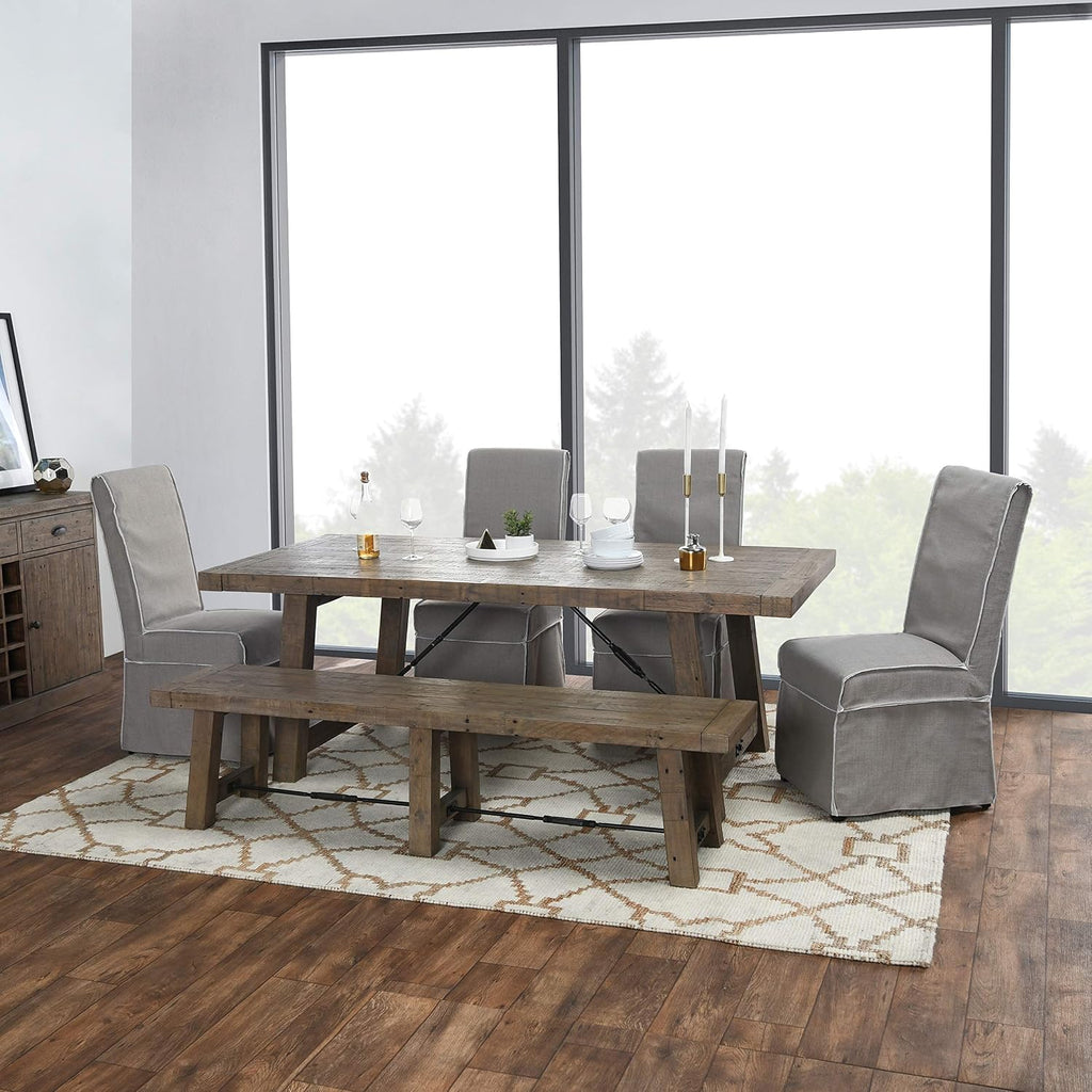Kosas Home Dining Bench, Desert Gray