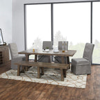 Kosas Home Dining Bench, Desert Gray