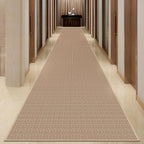 20ft Natural Jute Hallway Runner Rug Non Skid Washable, Rubber Backed Long Khaki Indoor Entryway Runner, Absorbent Kitchen Carpet Sink Rug