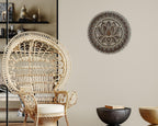 Mandala Wall Art, Mandala Wood Wall Art Decor, Lotus Flower Wall Decoration, Layered Mandala (X-Large)