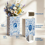 H&H + 6 in 1 + Jane Austen Book Vase for Flowers + Bookmark + Emma, Mansfield Park, Sense and Sensibility, Northanger Abby, Persuasion, Pride and Prejudice Merch + 2025 Jane Austen Anniversary Edition