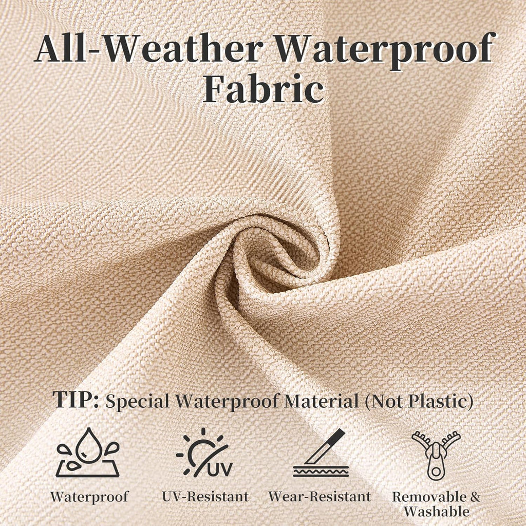 Waterproof Custom Size Bench Cushions for Indoor Outdoor Furniture, Bay Window Seat Cushions Indoor, Custom Cushions for Breakfast/Reading Bench Nook/Dining Entryway Mudroom Bench, Anti-Slip/Scratch