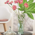 Lorren Home Trends Flower Vase Melodia, Made In Italy. 12" Tall, 6" Opening