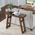Alaterre Furniture Lawas Solid Wood Console Table - 36 Inch Modern Farmhouse Small Entryway Table - Easy Assembly Living Room Furniture for Behind The Couch, Entryway, or Hallway (Brown)