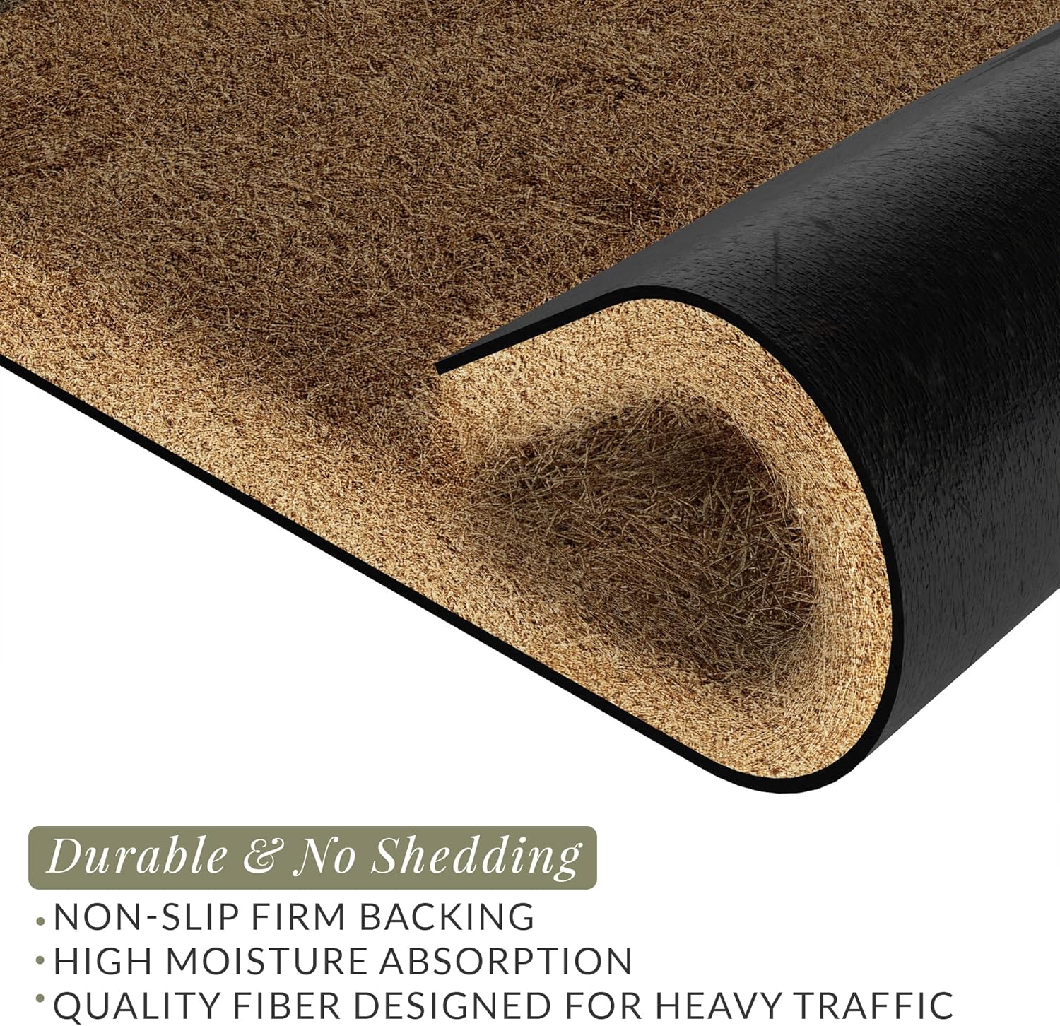 Barnyard Designs Doormat Welcome Mat for Outdoors, Large Front Door Entrance Mat, Brown (Hello, 30x17)