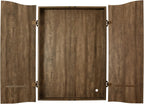 DMI Sports MI Sports Brown CricketPro Dartboard Cabinet | Designed for Arachnid 15.5” CricketPro 900, 800, 750, 650 Electronic Dartboards | Does Not Include Dartboard
