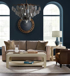 Archives Raffia End Table with Cream Raffia Wood by Hooker Furnishings