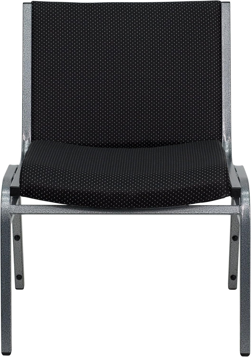 EMMA + OLIVER Big & Tall 1000 lb. Rated Black Fabric Stack Chair