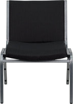EMMA + OLIVER Big & Tall 1000 lb. Rated Black Fabric Stack Chair