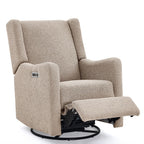 Delta Children Mercer Electronic Power Recliner and Swivel Glider with USB-A and Type-C Ports - Greenguard Gold Certified - Stain-Resistant Performance Fabric is Oeko-TEX Standard 100 Certified, Sand