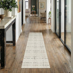 PureCozy Beige Washable 2x6 Runner Rug for Hallways Neutral Modern Long Carpet Non-Slip Low Pile Soft Indoor Accent Throw Rugs for Entrance Kitchen Bedroom Dining Laundry