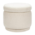 Babyletto Enoki Storage Ottoman in Ivory Boucle, Greenguard Gold and CertiPUR-US Certified