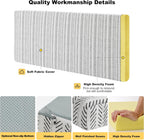 Custom Bay Window Sill Seat Cushion Weaving Texture Chenille Customized Bench Seating Foam Cushions Pad Set for Indoor Furniture, Mudroom Entryway, Dining Room Kitchen Breakfast Nook, Non Slip Bottom